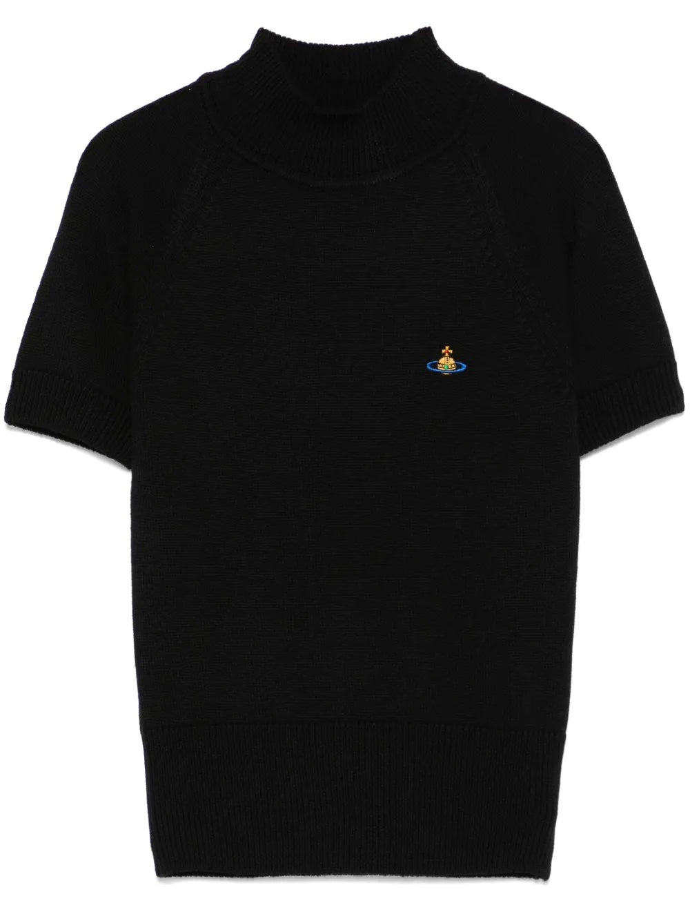Bea Turtleneck Tee - Black-[-Vivienne Westwood-1