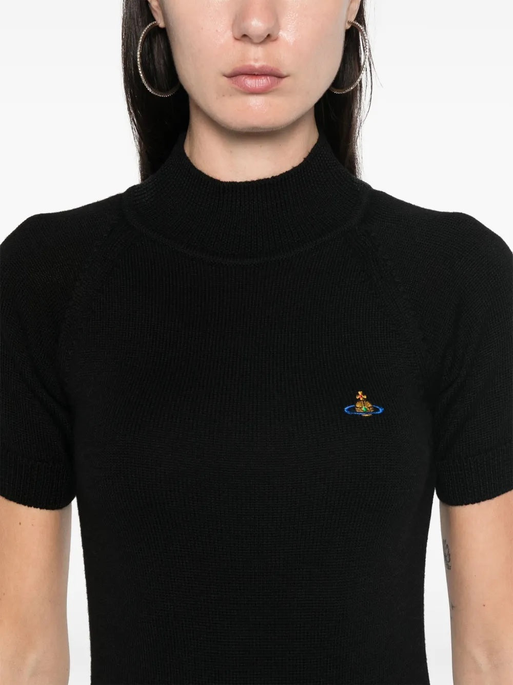 Bea Turtleneck Tee - Black-[-Vivienne Westwood-2
