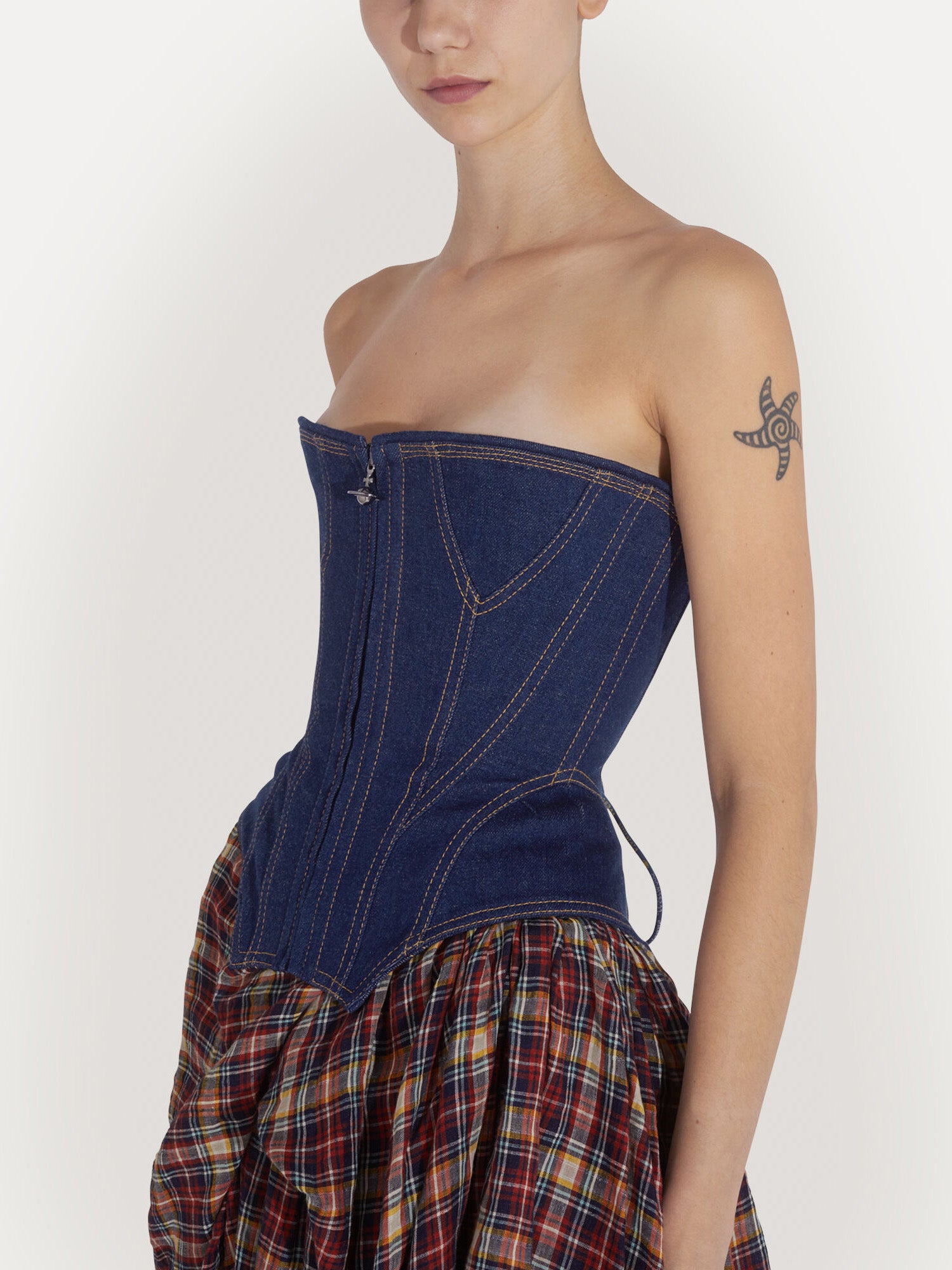 Denim Cobrax Corset in Indigo from Vivienne Westwood