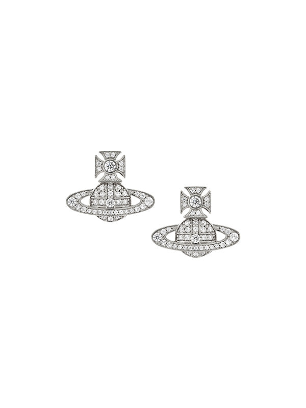 Vivienne Westwood - Carmela Bas Relief earrings in platinum - 1