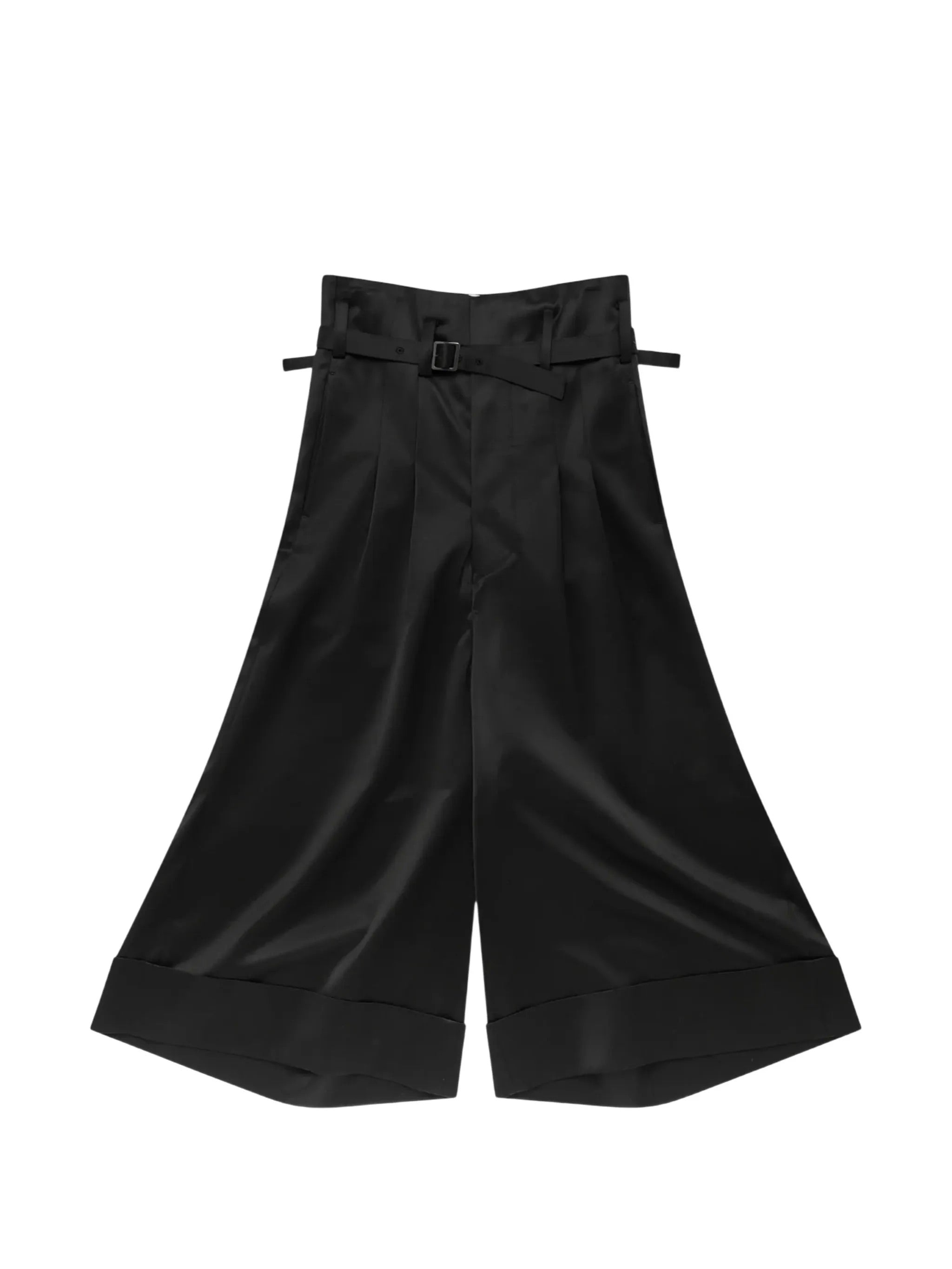 Junya Watanabe Women's Belted Wide Leg Trousers in Black