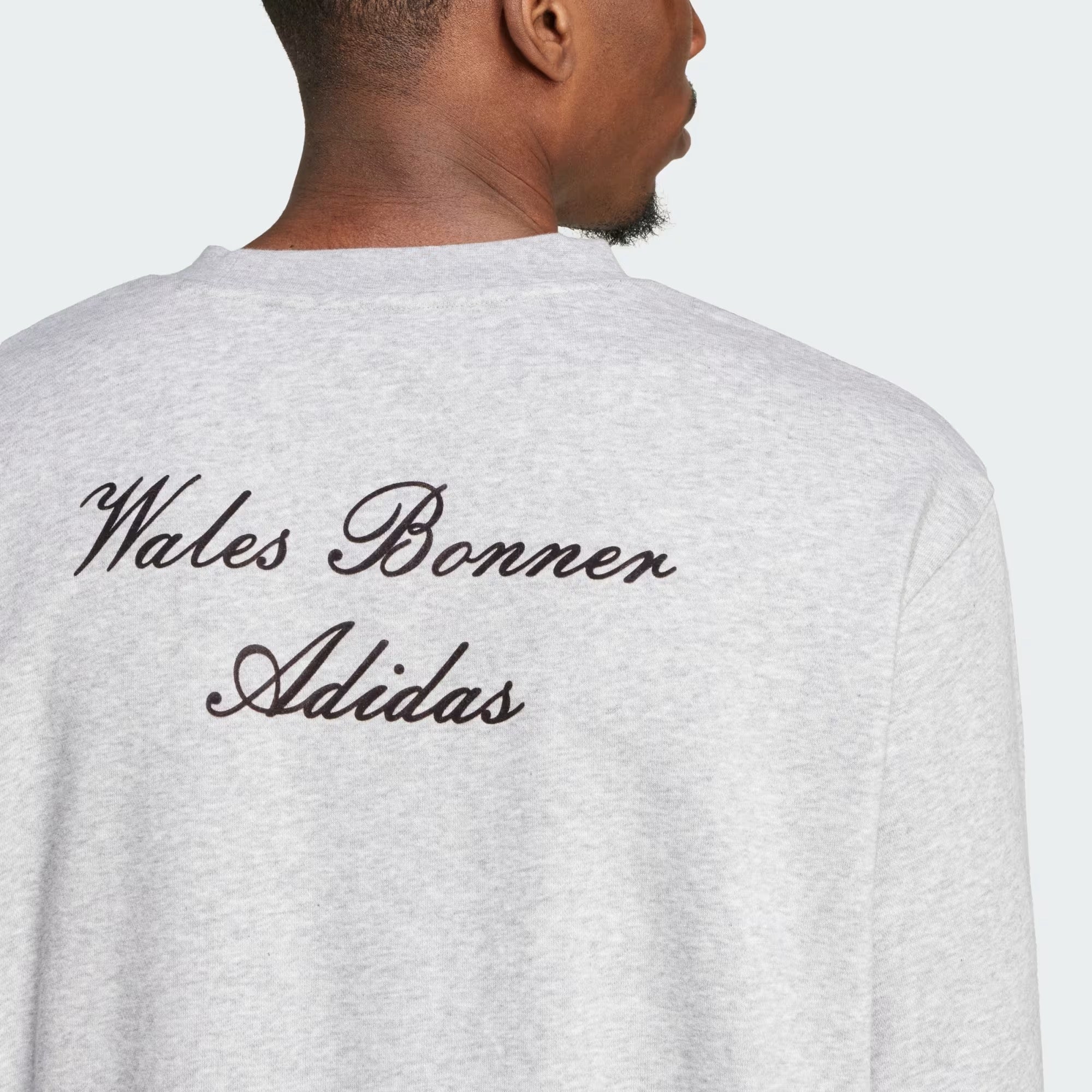 adidas Originals Wales Bonner - long sleeve crew neck t-shirt in grey - 6
