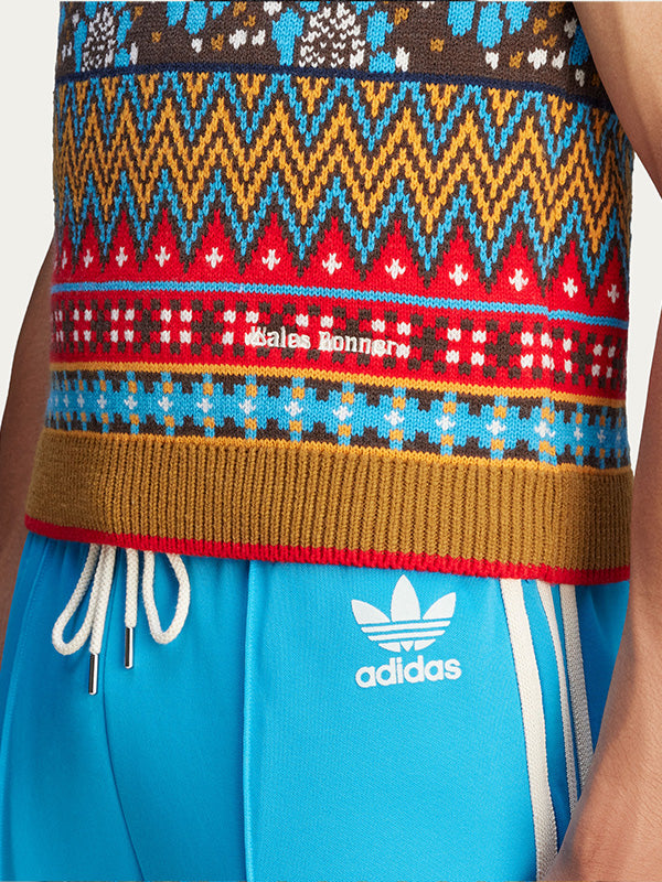 Knit Vest in Floral Pattern from adidas Originals x Wales Bonner