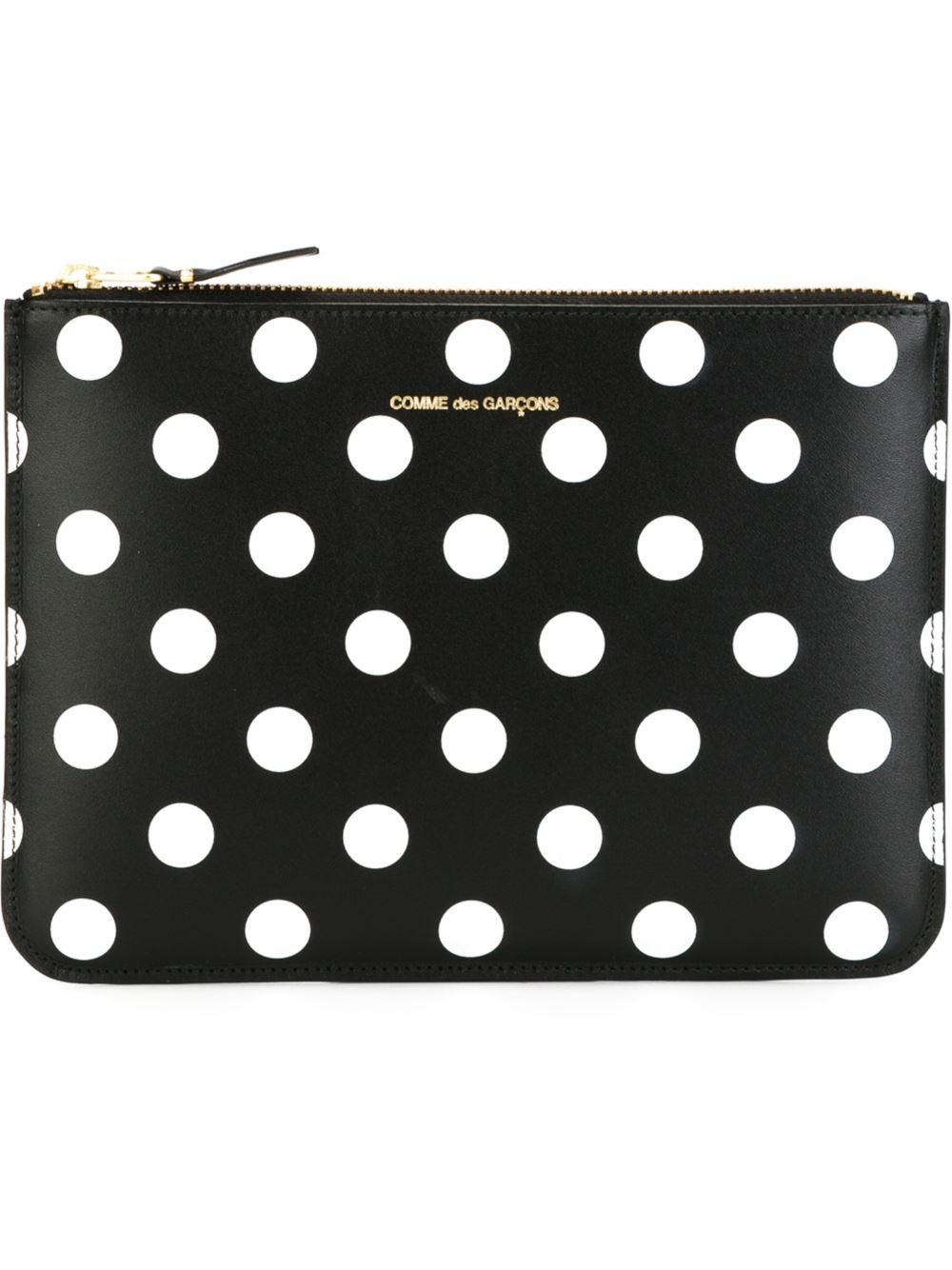 Comme des Garçons Wallet - SA5100PD Wallet in Printed Polka Dot Black 