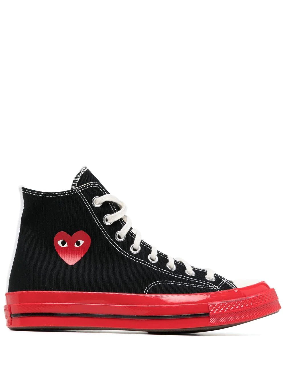 Converse High 'Chuck Taylor' Sneaker Red Sole - Black-[-Comme des Garçons Play-1