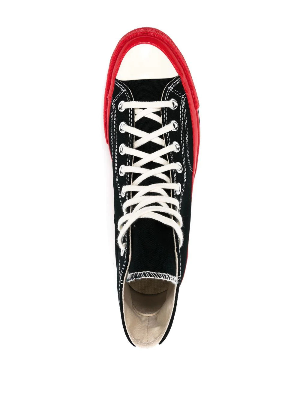 Converse High 'Chuck Taylor' Sneaker Red Sole - Black-[-Comme des Garçons Play-5