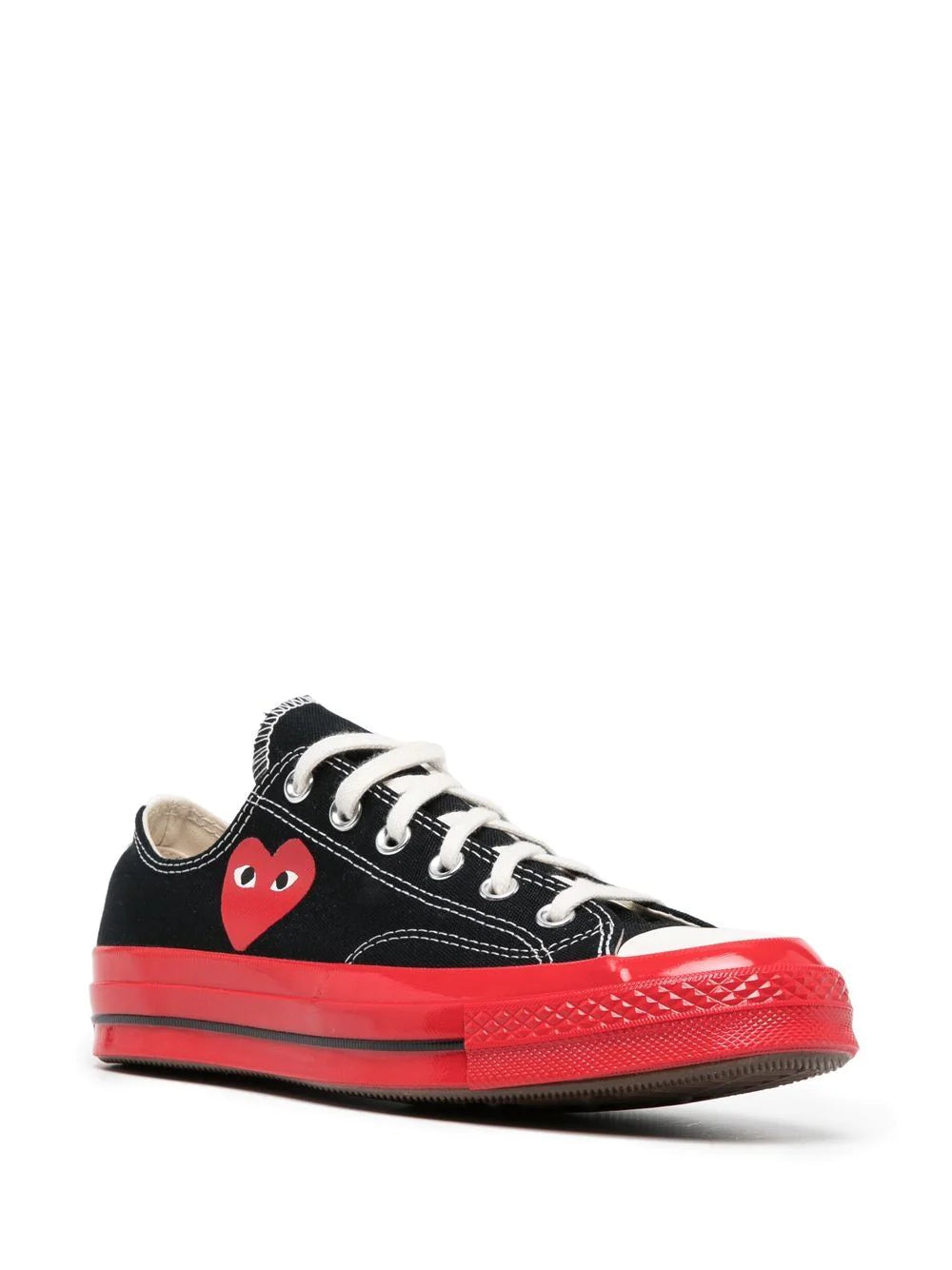 Converse Low 'Chuck Taylor' Sneaker Red Sole - Black-[-Comme des Garçons Play-4