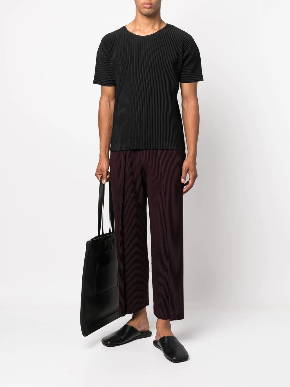 Drop 2 AW22 Short Sleeve T-Shirt - Black-[-Issey Miyake Homme Plisse-2