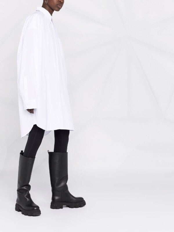 Maison Margiela white shirtdress - 6