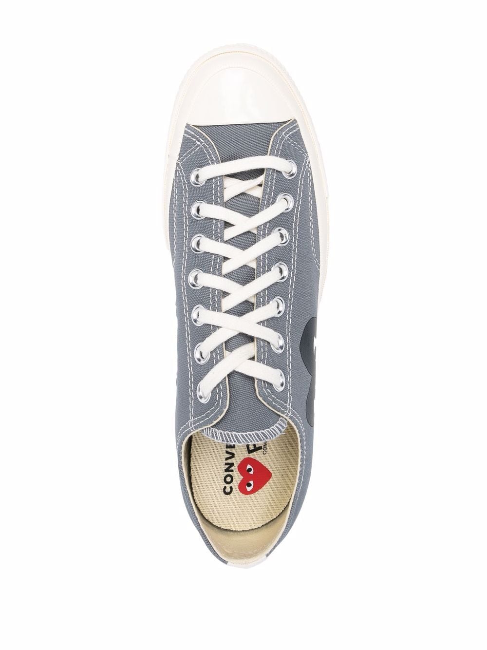 Converse Low 'Chuck Taylor' Sneakers - Grey-[-Comme des Garçons Play-5