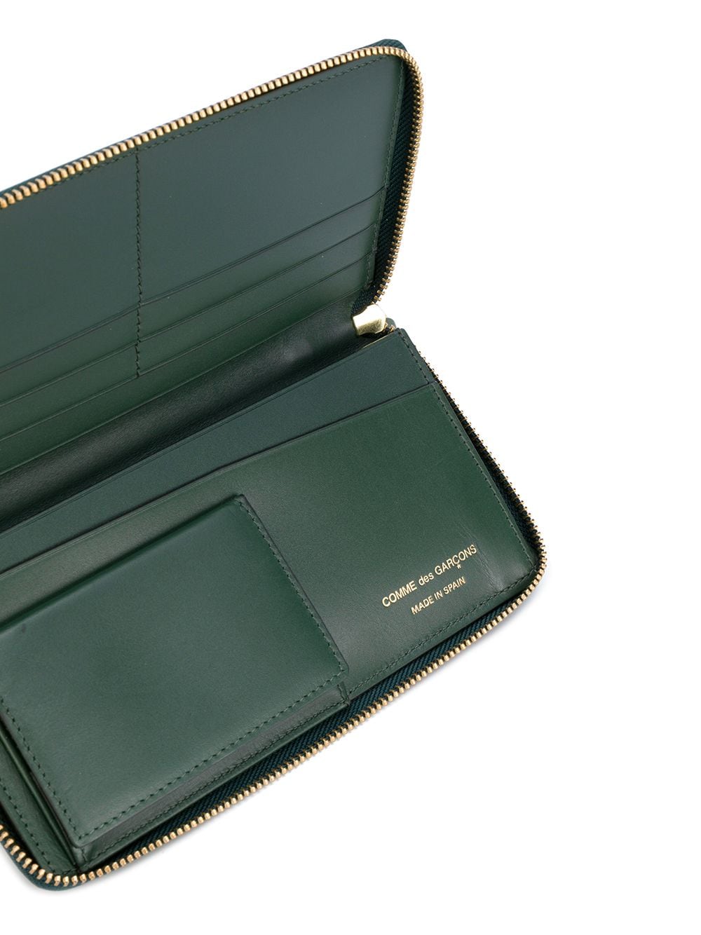 Comme des Garcons Wallets - SA0110 wallet in Bottle Green - 3