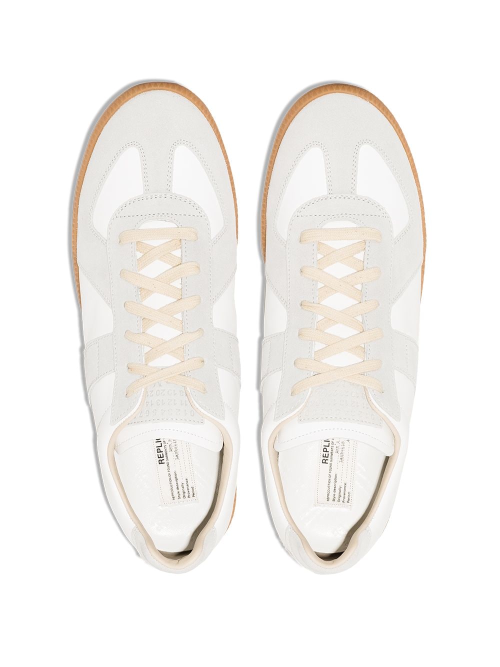 Replica Low-Top Sneakers - Off White-[-Maison Margiela-4